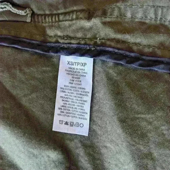 Dynamite  Casual, Jacket, Army green, adjustable waist, size XS - Picture 15 of 15